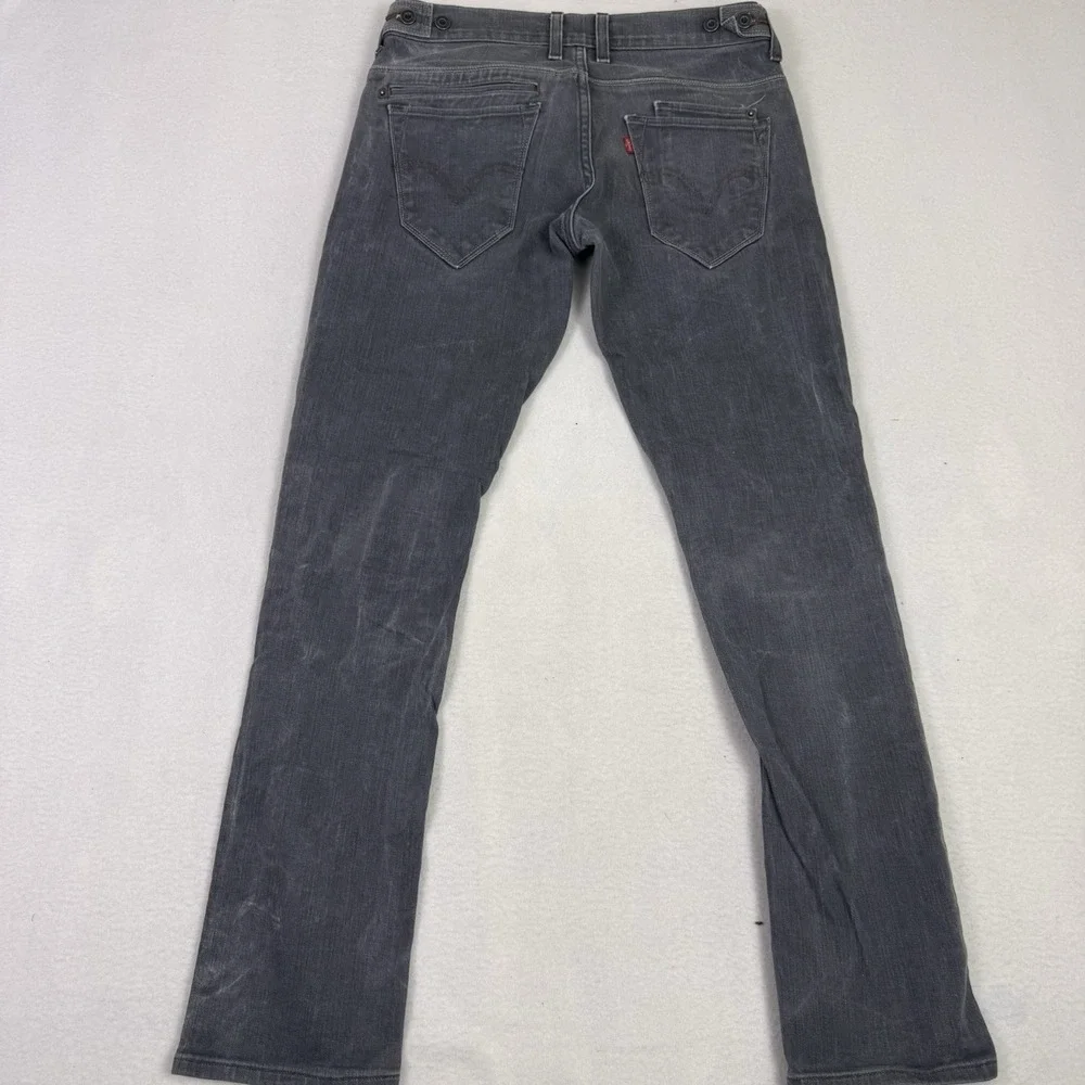 Levi's‎ 511 Slim Jeans Mens 32x31 Gray Stretch Denim Side Cinched Waist